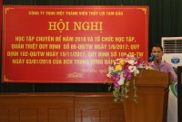 Hội nghị học tập chuyên đề năm 2018 và học tập quán triệt quy định của Đảng